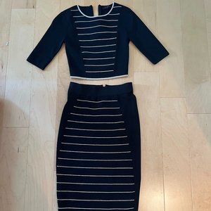 Ted Baker Black and Gold Dress (2 Piece Set)